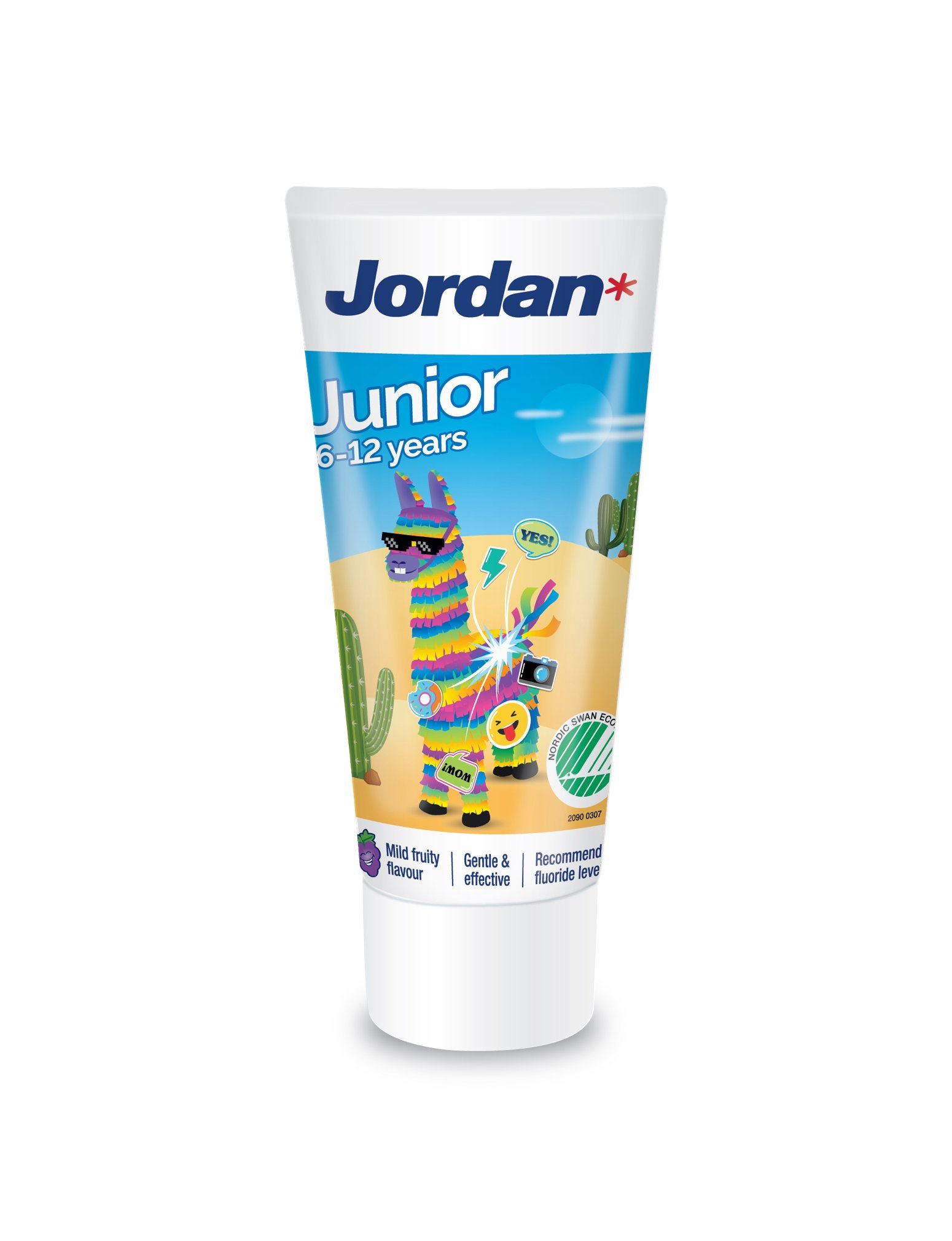 lys s Professor Ordliste Junior Toothpaste 6-12 years - Jordan Oral Care