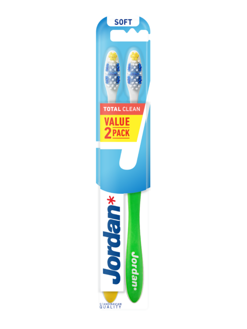 Jordan Total Clean -hammasharja 2 pack