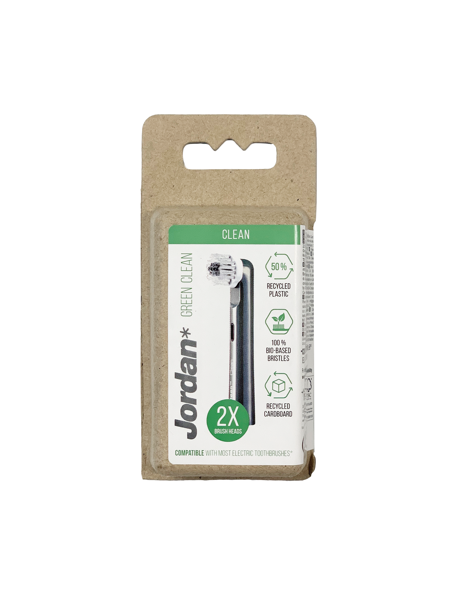 Green Clean Brush Heads | Jordan Oral Care