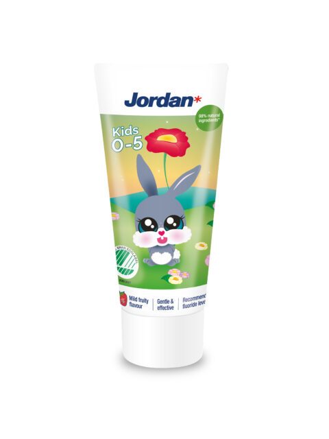 Jordan barntandkräm 0-5 år med kanin på tuben