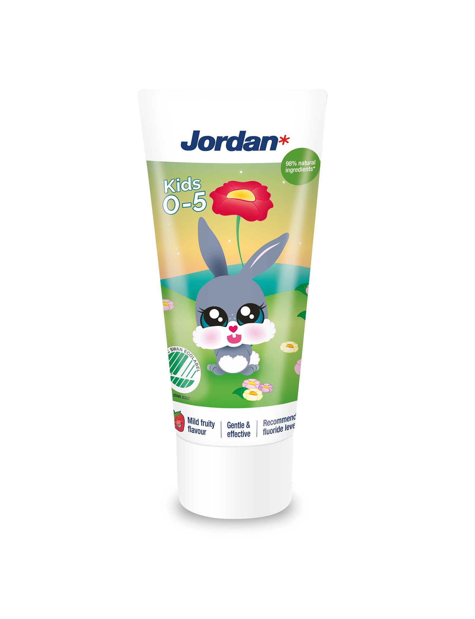 Jordan barntandkräm 0-5 år med kanin på tuben